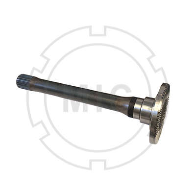 EIXO DE PASSAGEM 22 ESTRIAS<br>COM FLANGE - 4 FUROS